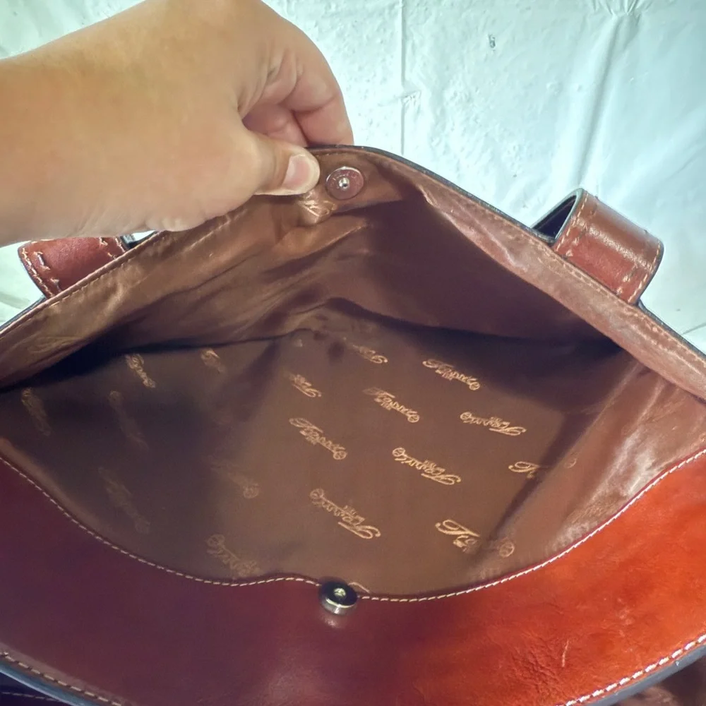 Fossil Brown Leather Shoulder Bag - Picture 12 of 15